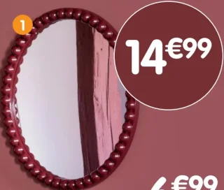 Miroir rond bubble RETRO Luxe