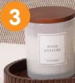 Bougie en verre