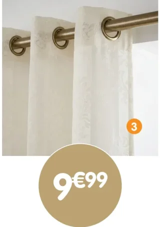 Voile à oeillets - 140x240 cm