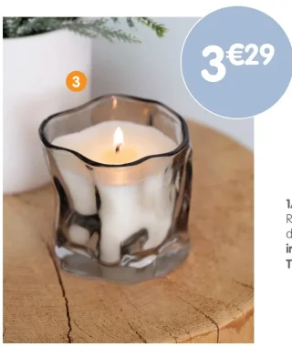 Bougie pot irrégulié