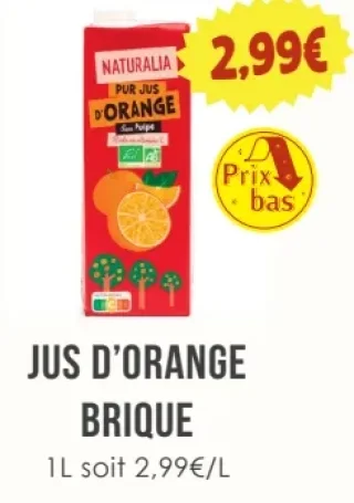 Naturalia Jus d'Orange Brique