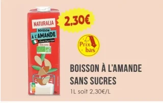 Naturalia Boisson à l'Amande Sans Sucres