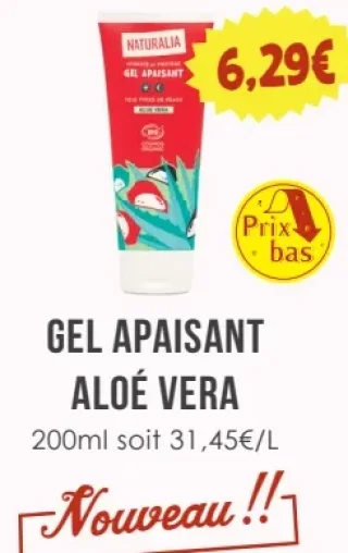 Gel apaisant aloé vera Naturalia