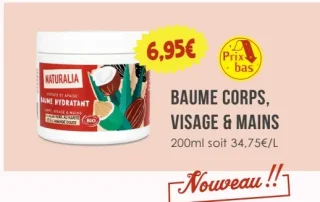 Baume corps, visage & mains Naturalia