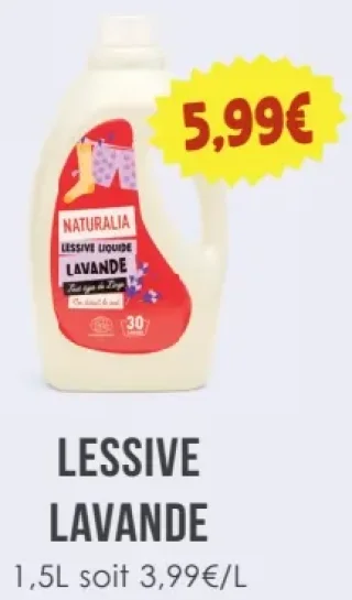 Naturalia Lessive Lavande