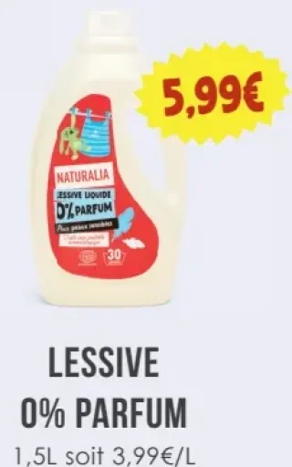 Naturalia Lessive 0% Parfum
