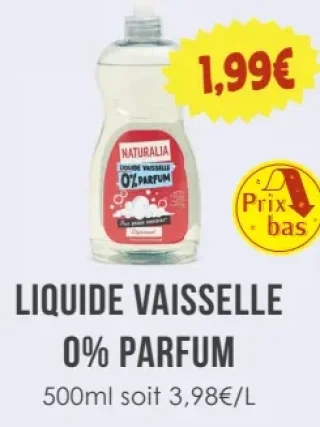 Naturalia Liquide Vaisselle 0% Parfum