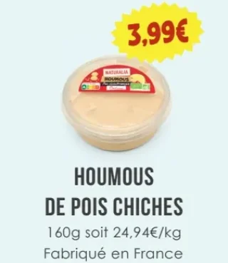 Houmous De Pois Chiches Naturalia