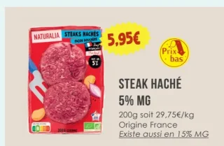 Steak Haché 5% MG Naturalia