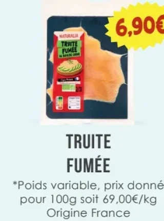Truite Fumée Naturalia