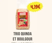 Trio quinoa et boulgour Naturalia