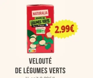 Velouté de légumes verts Naturalia
