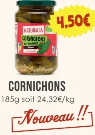 Cornichons au Vinaigre Naturalia