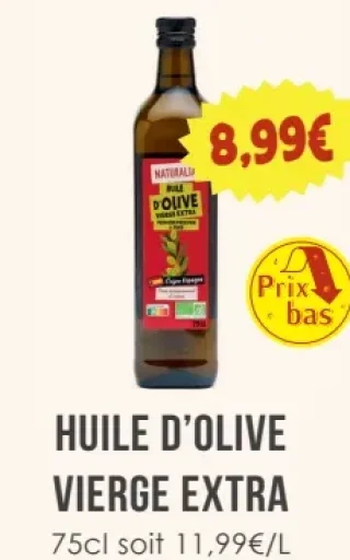 Huile d'Olive Vierge Extra Naturalia 75cl