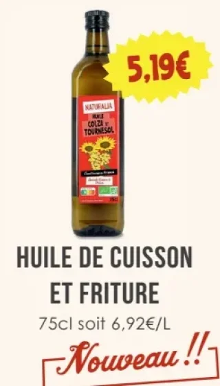 Huile de Cuisson et Friture Naturalia