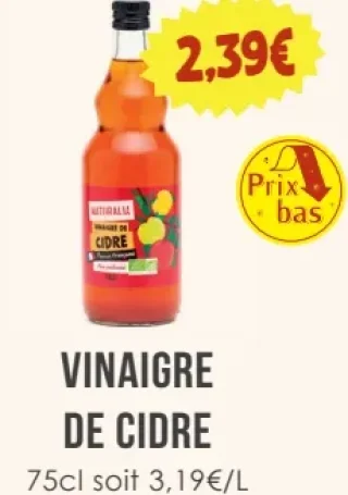 Vinaigre de Cidre Naturalia