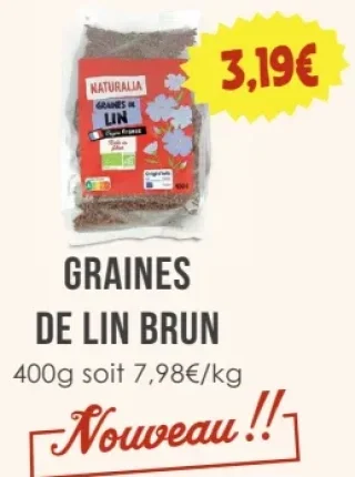 Graines de Lin Brun Naturalia