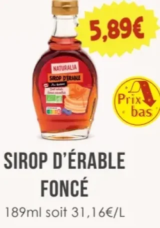 Naturalia Sirop d'Érable Foncé