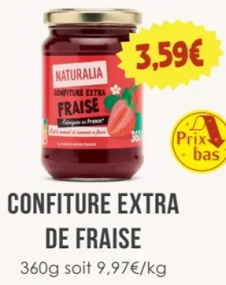 Naturalia Confiture Extra de Fraise
