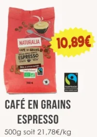 Café en grains espresso Naturalia