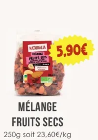 Mélange fruits secs Naturalia