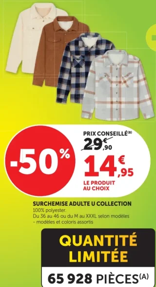 SURCHEMISE ADULTE U COLLECTION