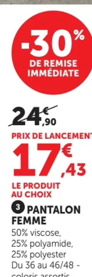 PANTALON FEMME U Collection