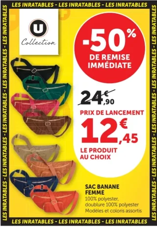 SAC BANANE FEMME U Collection