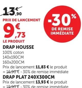 U Maison Drap housse / Drap plat