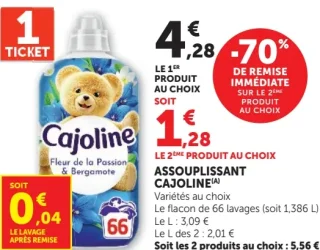 Assouplissant Cajoline (Variétés au choix)