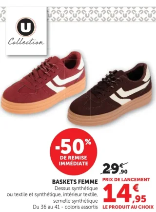 Baskets Femme U Collection