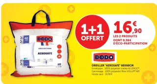 Oreiller "Aerosafe" 60X60CM Dodo