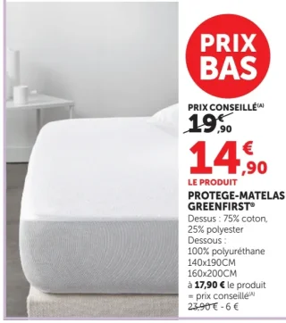 PROTEGE-MATELAS GREENFIRST®