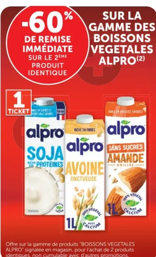 Boissons végétales Alpro