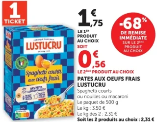 Pates aux oeufs frais Lustucru