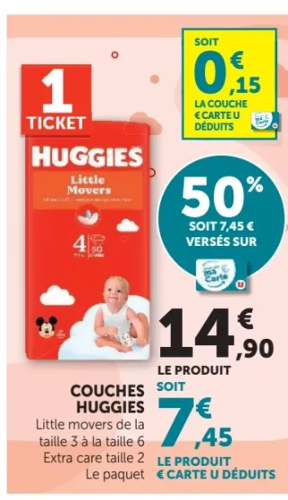 Couches Huggies