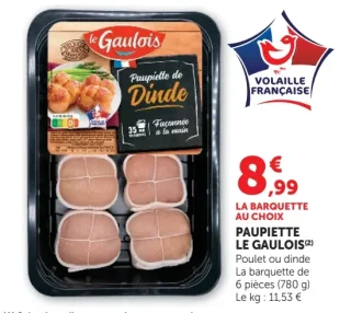 Paupiette de dinde Le Gaulois