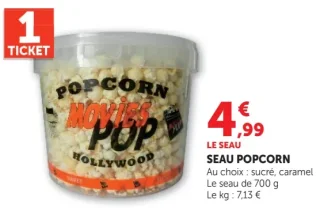 Seau popcorn