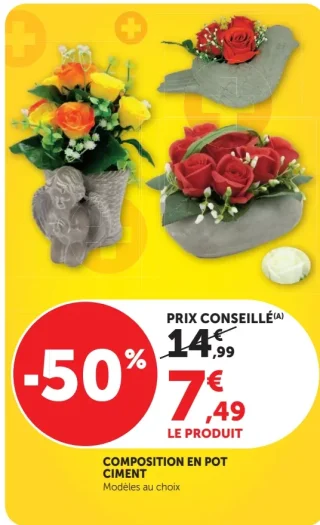 COMPOSITION EN POT CIMENT