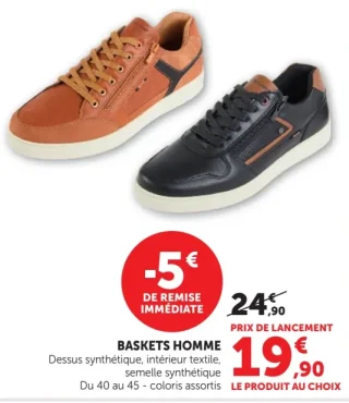Baskets Homme U Collection (avec fermeture éclair)