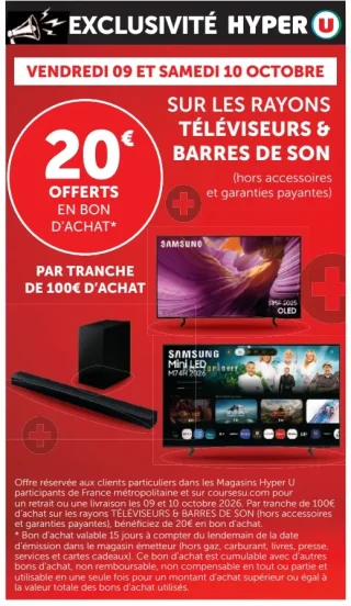 Sur les rayons téléviseurs & barres de son