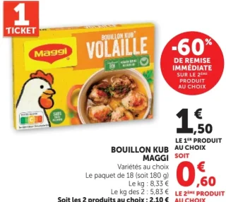 Bouillon Kub Volaille Maggi