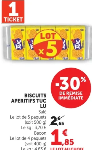 Biscuits apéritifs Tuc LU