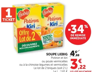 Soupe Liebig Potiron et kiri