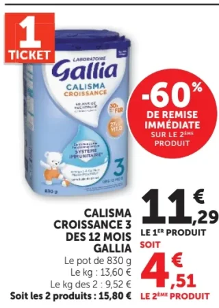 Calisma Croissance 3 dès 12 mois Gallia