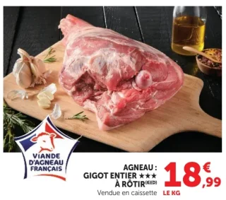 Gigot d'agneau entier à rôtir