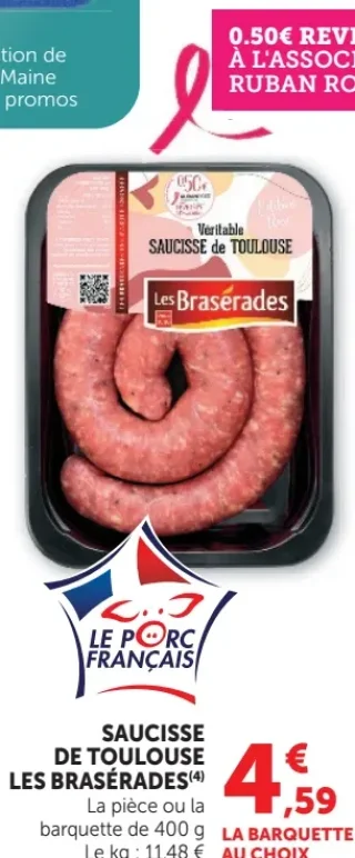 Saucisse de Toulouse Les Brasérades