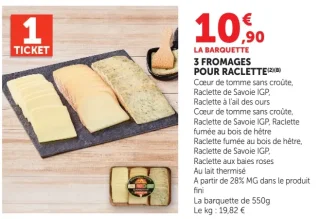 3 Fromages pour raclette