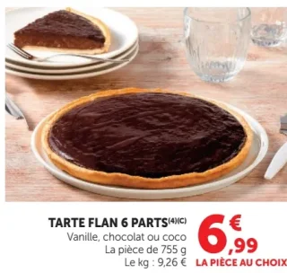 Tarte Flan 6 Parts