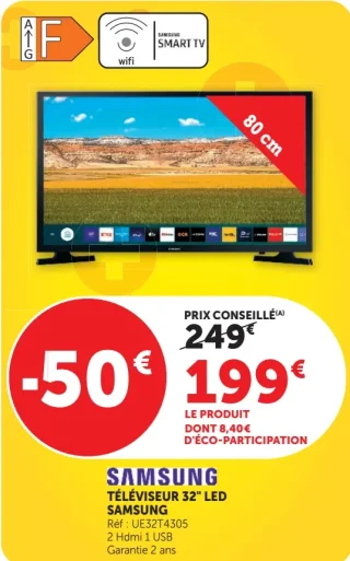Téléviseur 32" LED SAMSUNG